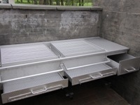 Rustfri grill arrangement  til golfbane