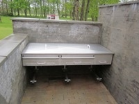 Rustfri grill arrangement  til golfbane