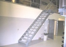 Galvaniseret ligeløbstrappe