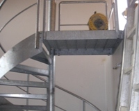 Galvaniseret spindeltrappe